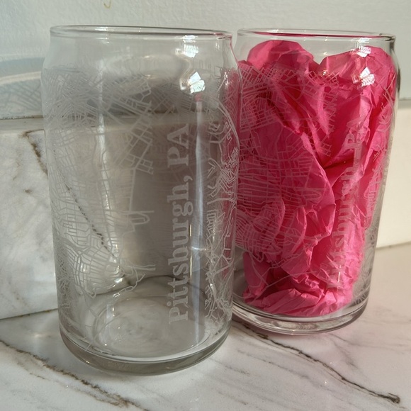 Pittsburgh, PA beer can glasses - Picture 2 of 4
